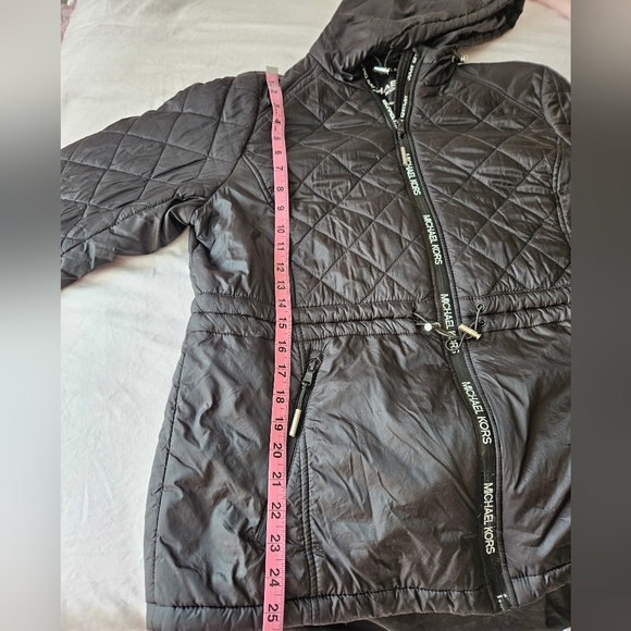 Michael Kors Black Quilted Puffer Jacket - Picture 2 of 12